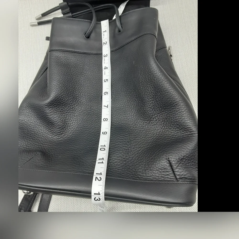 Rag & Bone Mini Pilot Backpack Black Leather Adjustable Strap
